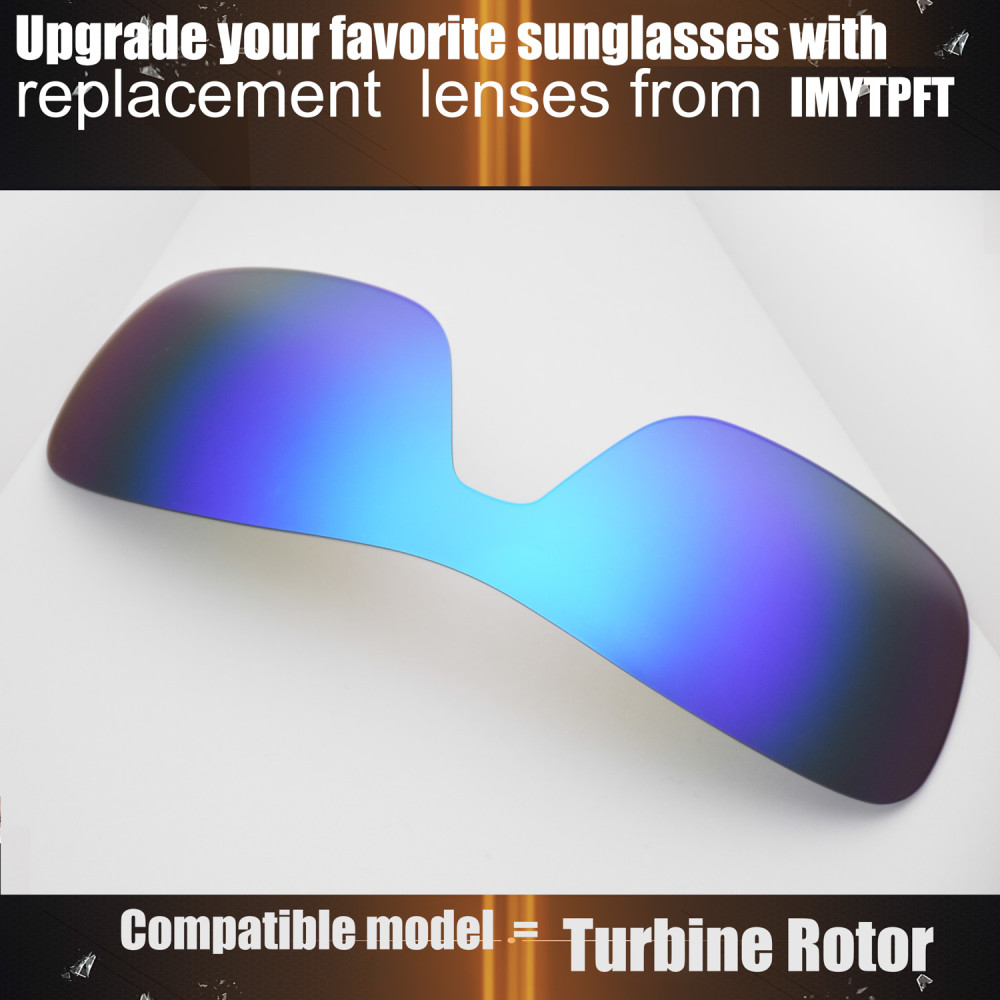 Imytpft Compatible/Replacement for Lenses Oakley Turbine Rotor  Blue Polarized