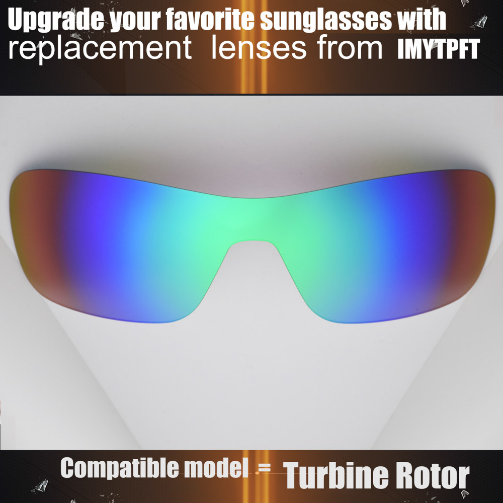Imytpft Compatible/Replacement for Lenses Oakley Turbine Rotor  Green Polarized
