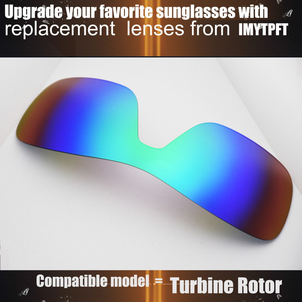 Imytpft Compatible/Replacement for Lenses Oakley Turbine Rotor  Green Polarized