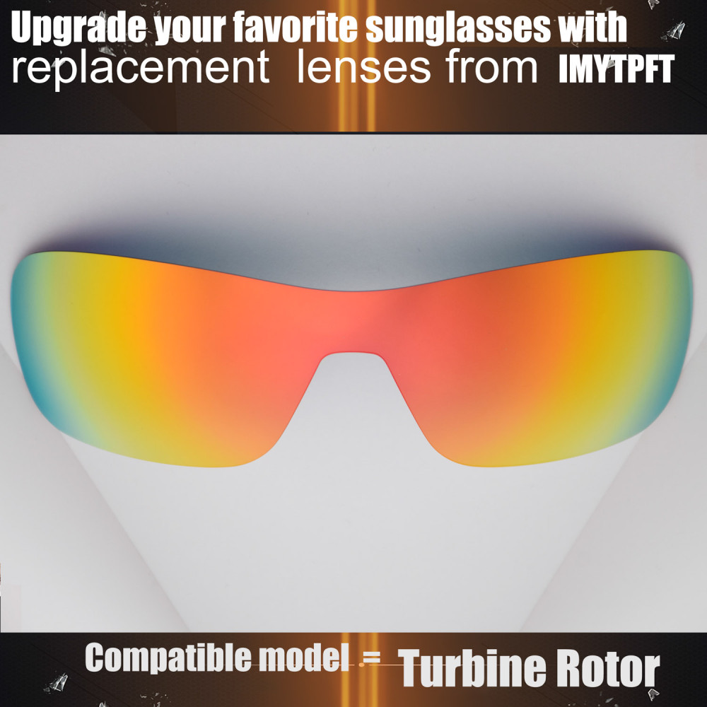 Imytpft Compatible/Replacement for Lenses Oakley Turbine Rotor  Red Polarized