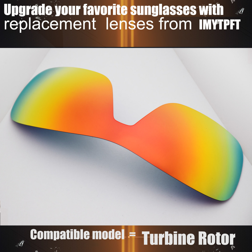 Imytpft Compatible/Replacement for Lenses Oakley Turbine Rotor  Red Polarized