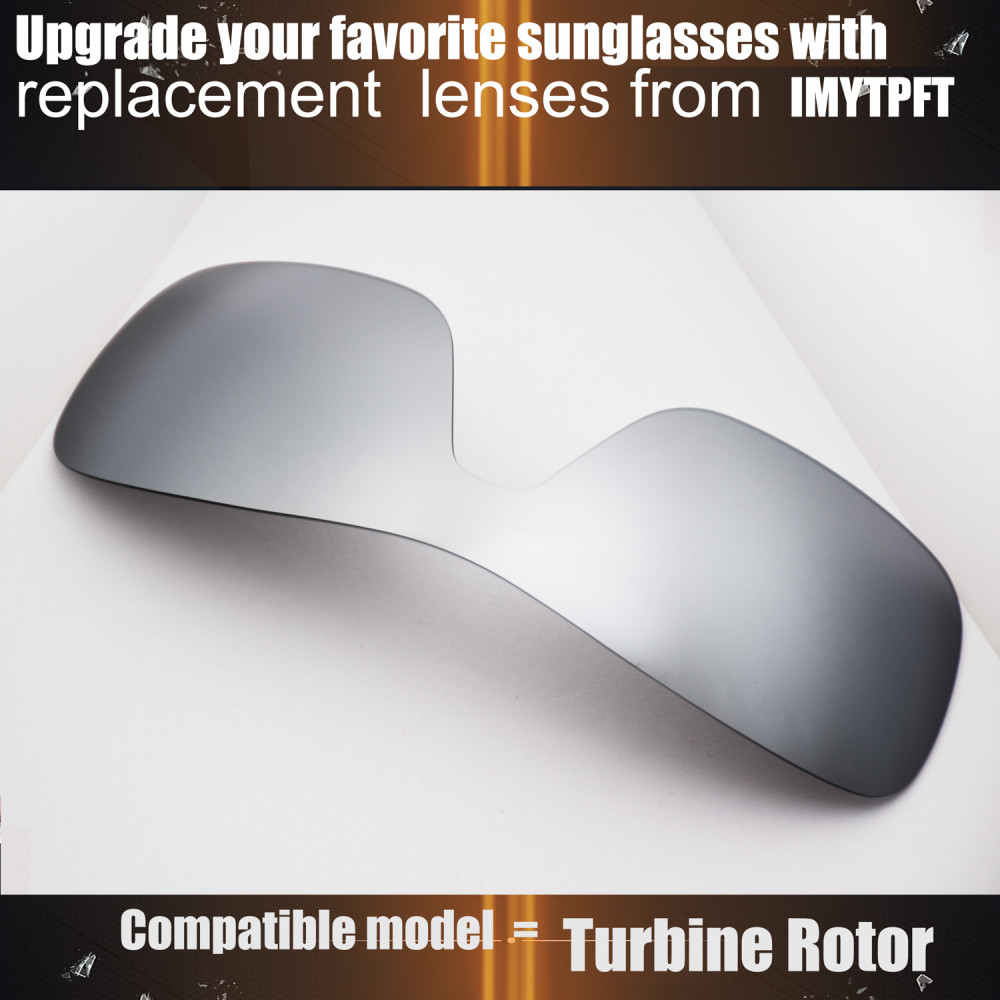 Imytpft Compatible/Replacement for Lenses Oakley Turbine Rotor  Titanium Mirror Polarized