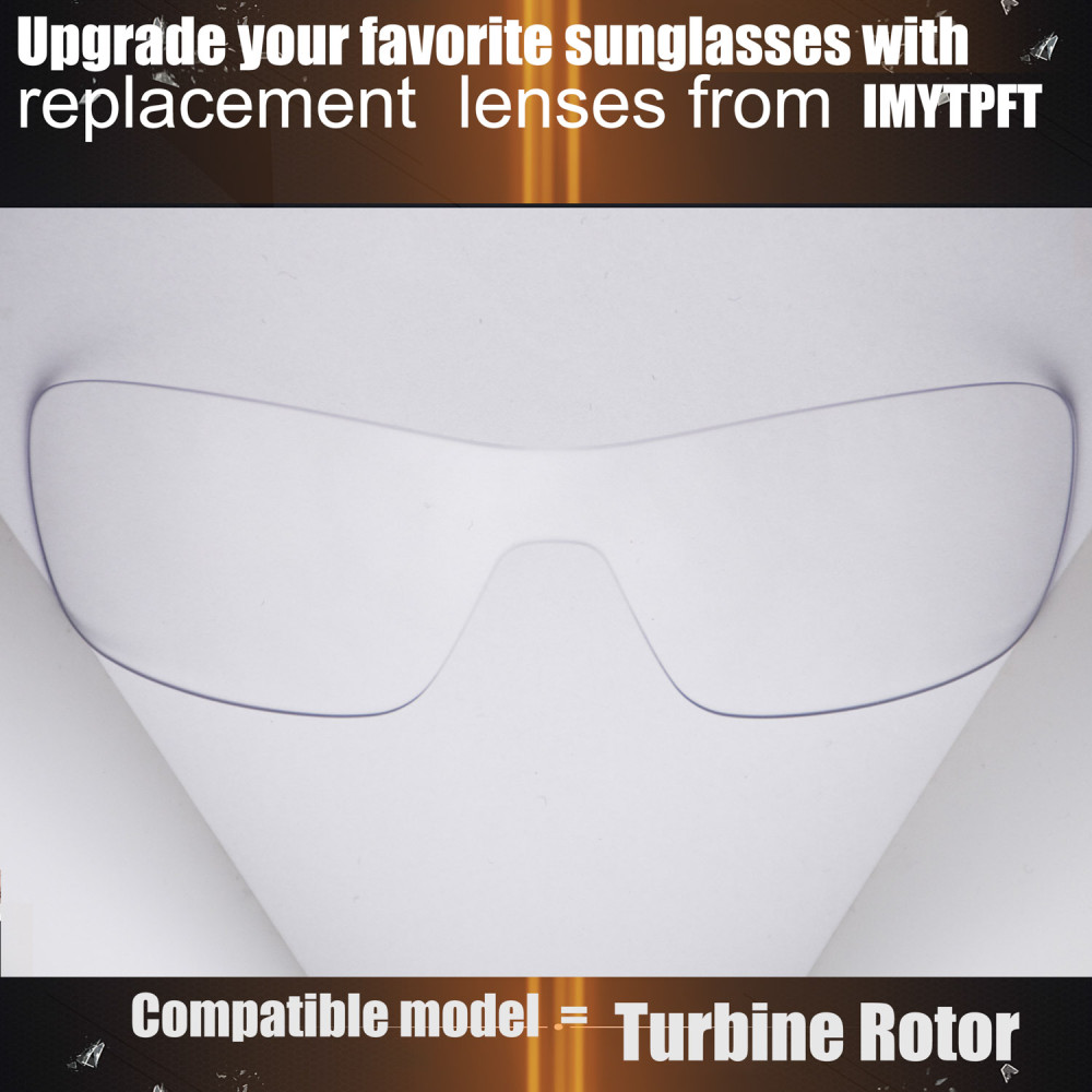Imytpft Compatible/Replacement for Lenses Oakley Turbine Rotor  Transparent Polarized