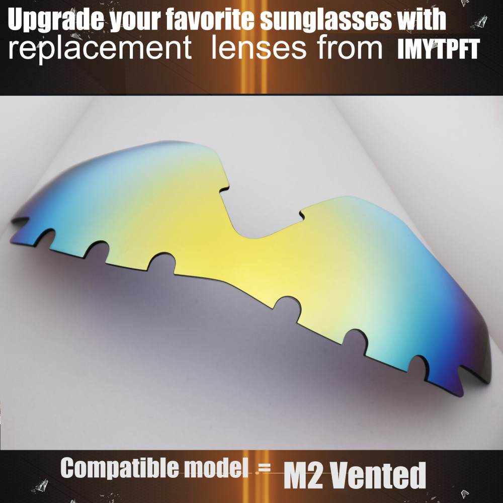 Imytpft Compatible/Replacement For Lenses Oakley M2 Vented  24K Gold Polarized