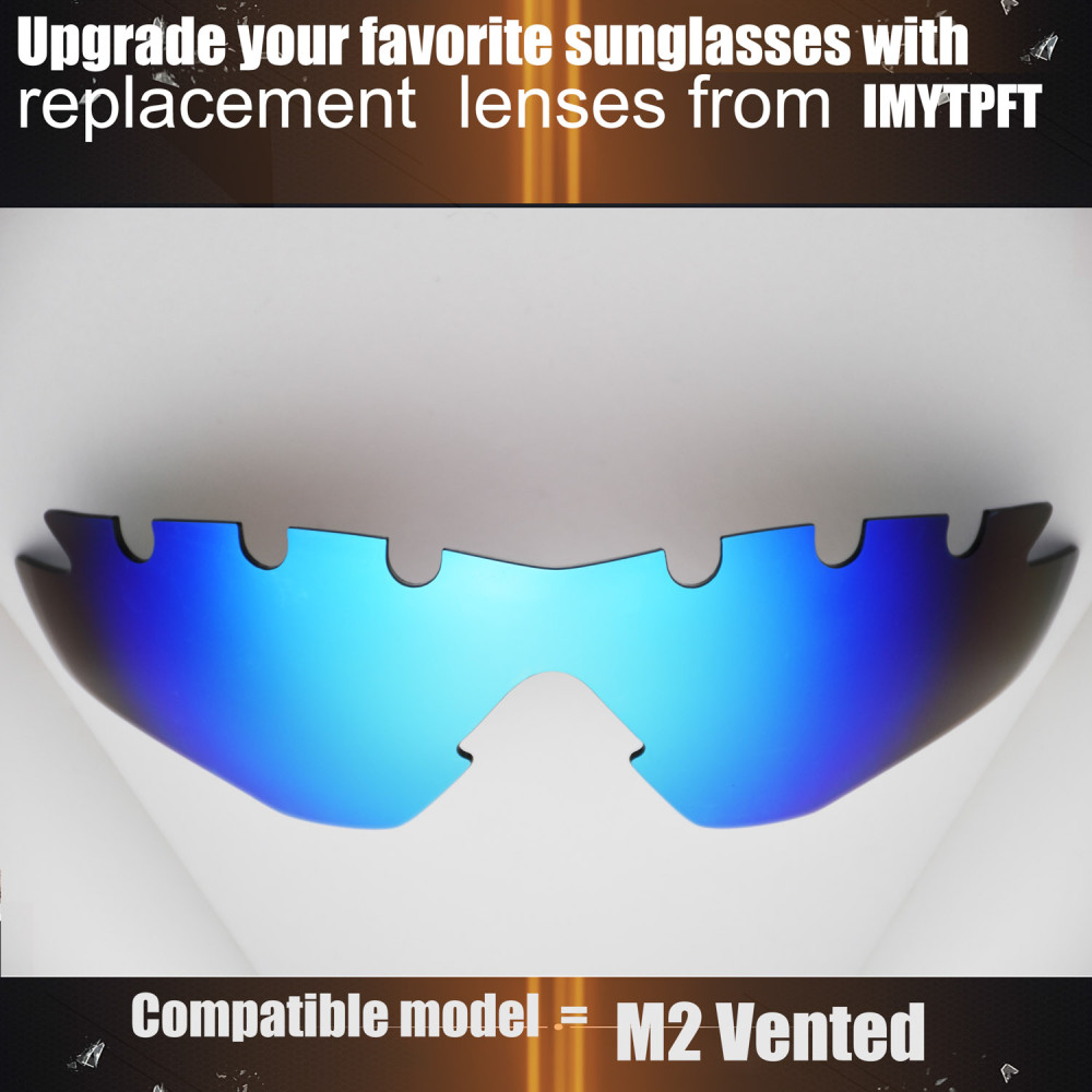 Imytpft Compatible/Replacement For Lenses Oakley M2 Vented  Blue Polarized