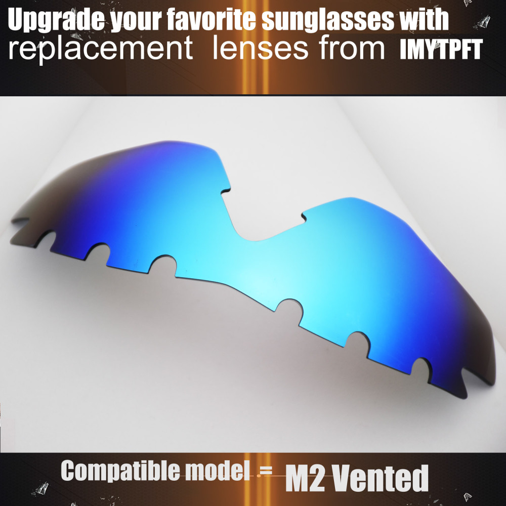 Imytpft Compatible/Replacement For Lenses Oakley M2 Vented  Blue Polarized