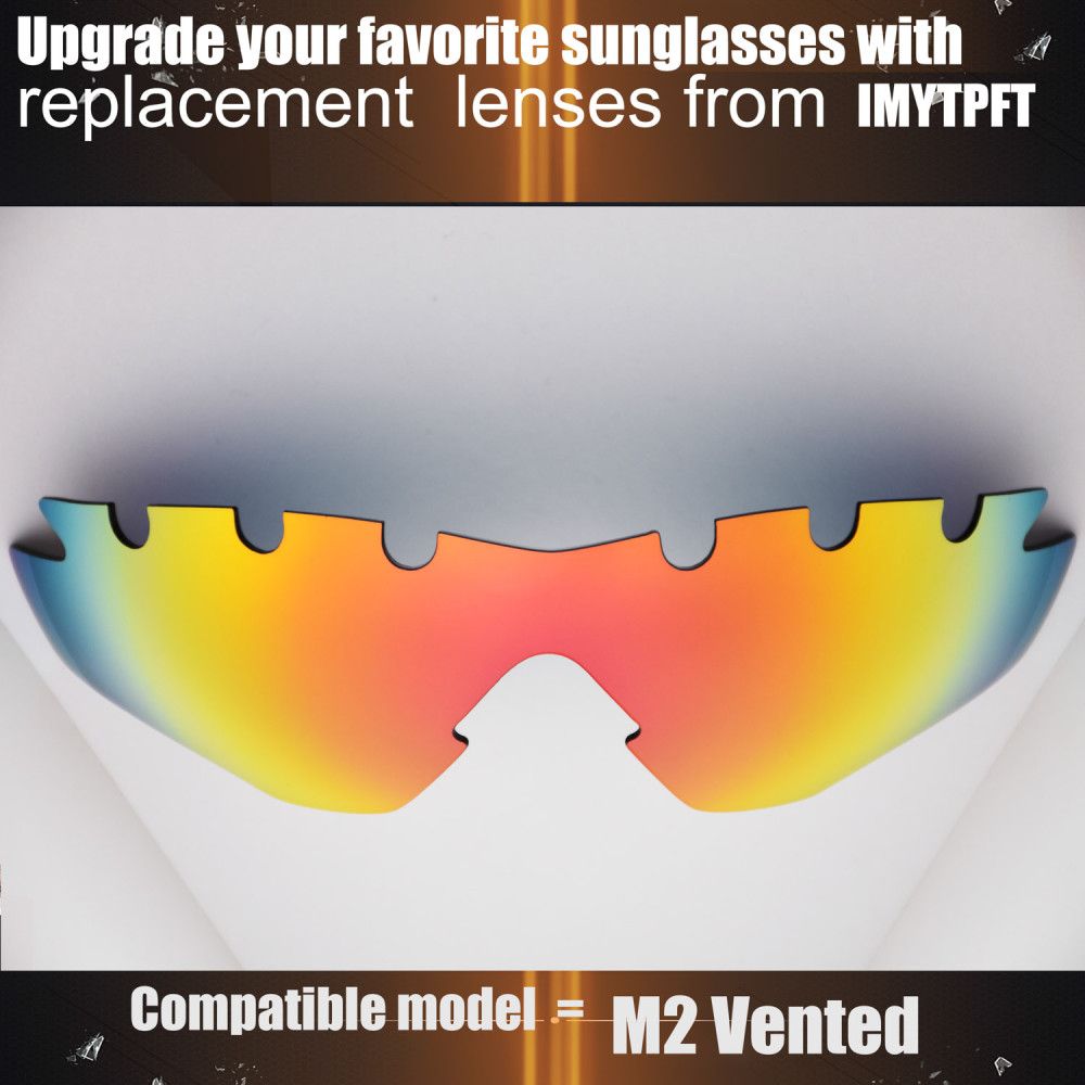 Imytpft Compatible/Replacement For Lenses Oakley M2 Vented  Red Polarized