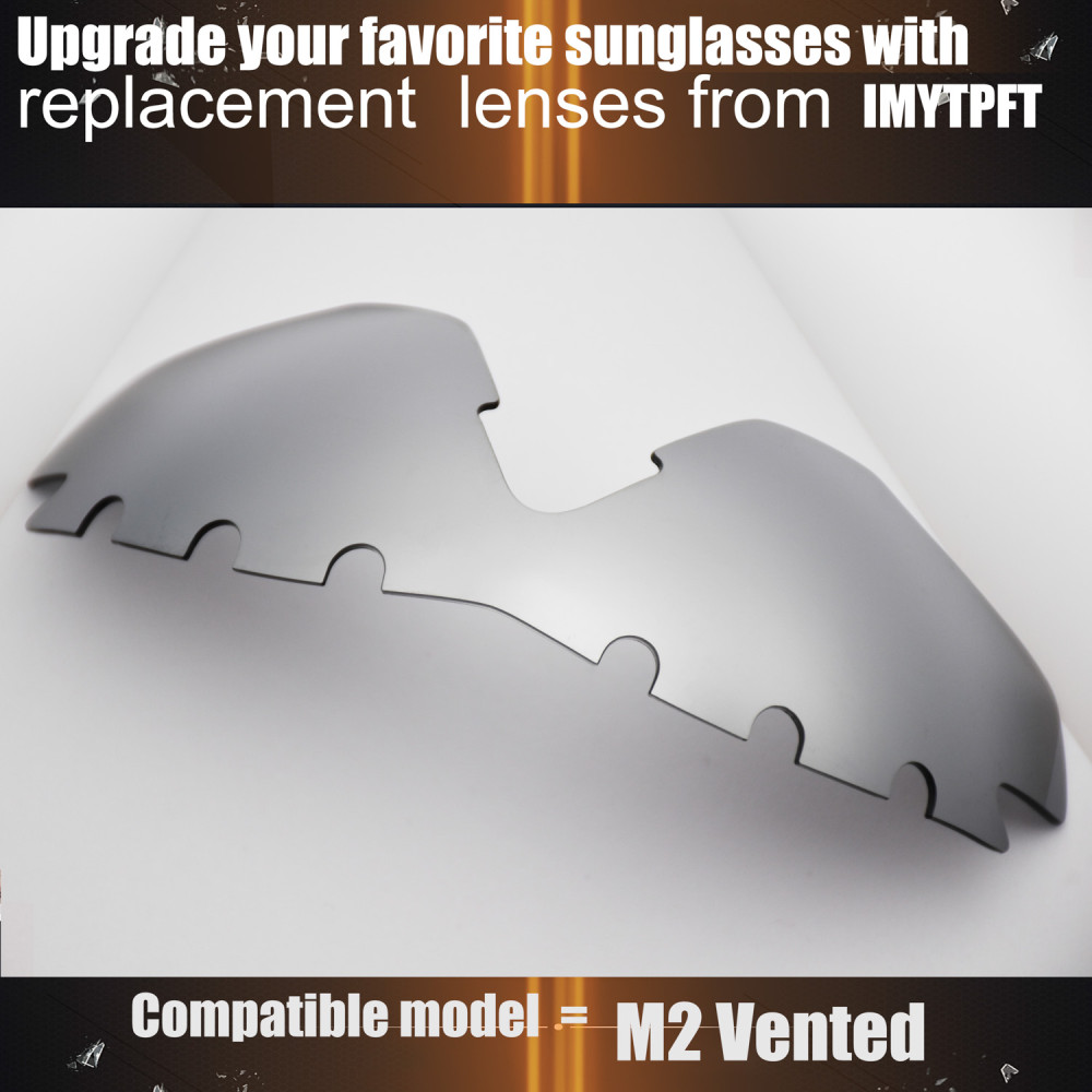 Imytpft Compatible/Replacement For Lenses Oakley M2 Vented  Titanium Mirror Polarized