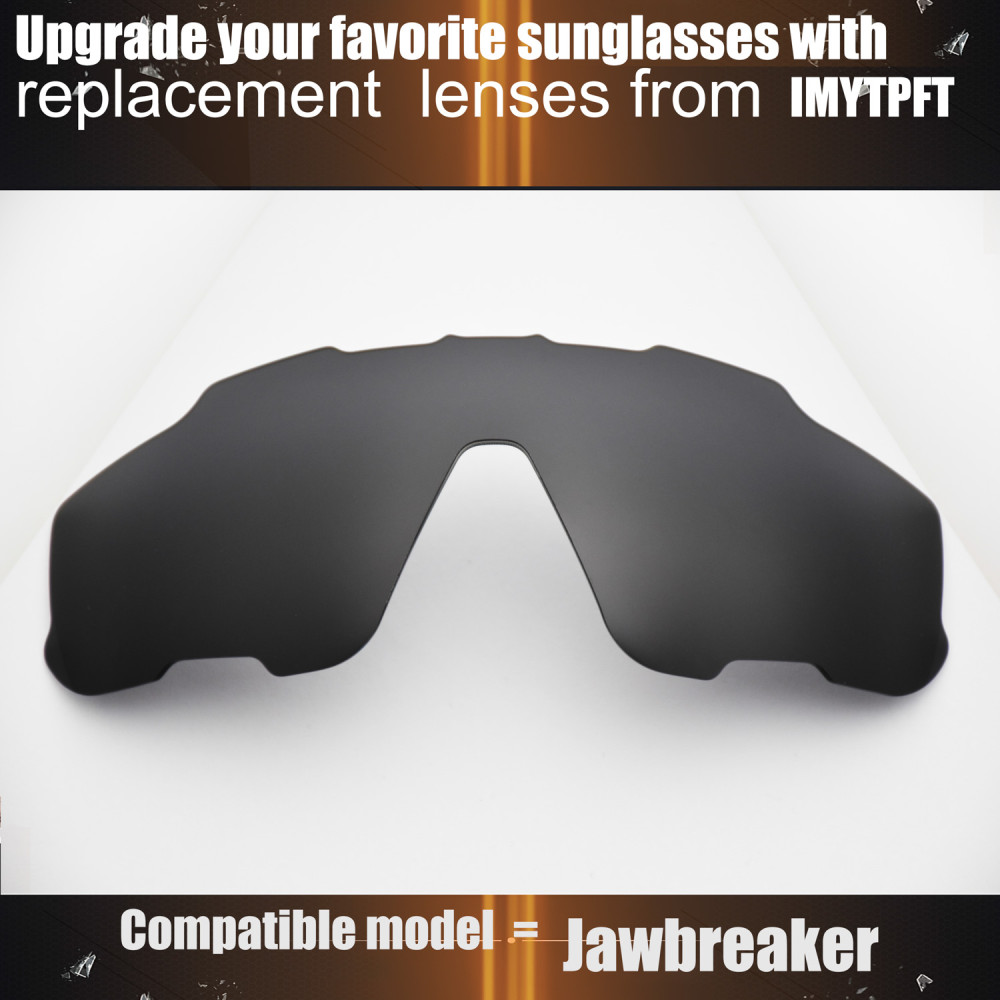 Imytpft Compatible/Replacement for Lenses Oakley Jawbreaker  Black Polarized