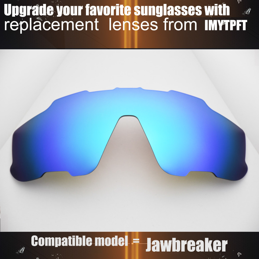 Imytpft Compatible/Replacement for Lenses Oakley Jawbreaker  Blue Polarized