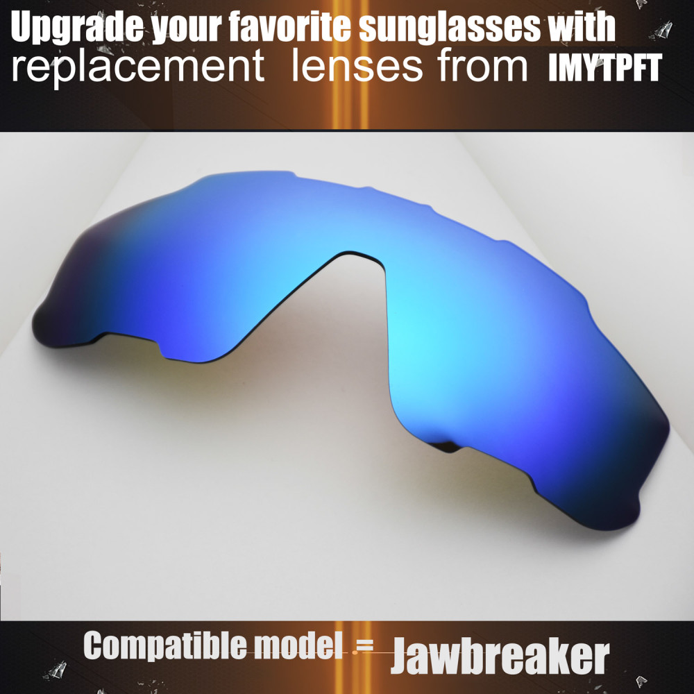 Imytpft Compatible/Replacement for Lenses Oakley Jawbreaker  Blue Polarized