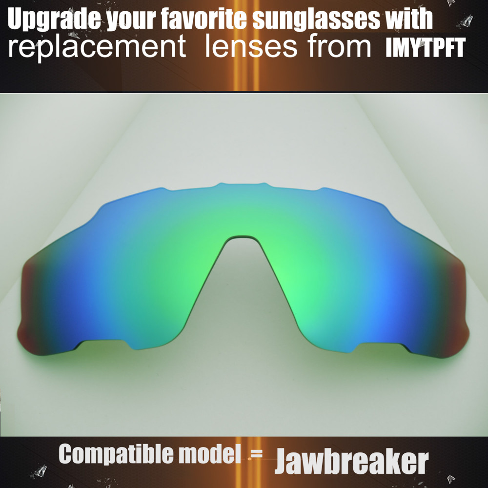 Imytpft Compatible/Replacement for Lenses Oakley Jawbreaker  Green Polarized
