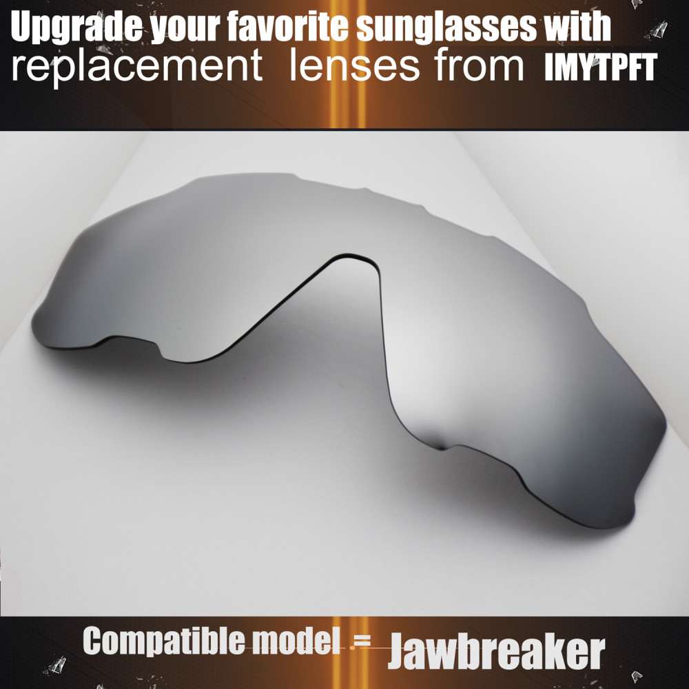 Imytpft Compatible/Replacement for Lenses Oakley Jawbreaker  Titanium Mirror Polarized