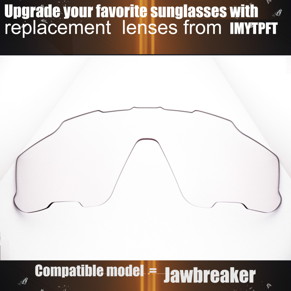 Imytpft Compatible/Replacement for Lenses Oakley Jawbreaker  Transparent Polarized