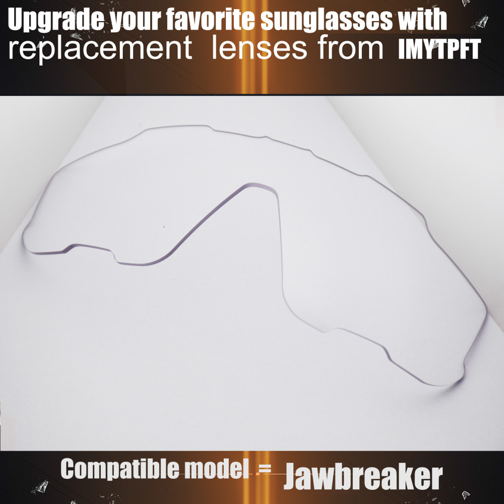 Imytpft Compatible/Replacement for Lenses Oakley Jawbreaker  Transparent Polarized