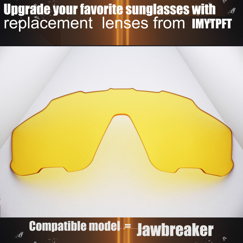 Imytpft Compatible/Replacement for Lenses Oakley Jawbreaker Transparent Yellow Polarized