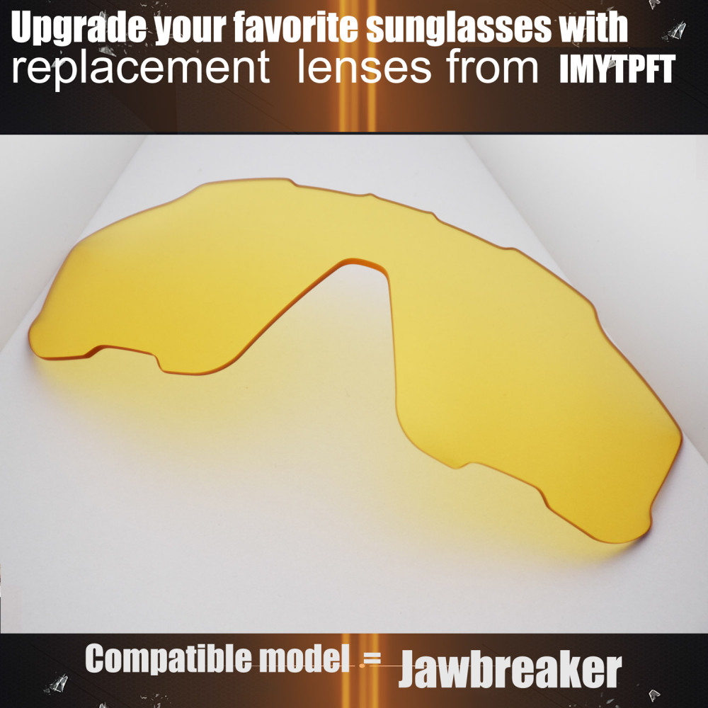 Imytpft Compatible/Replacement for Lenses Oakley Jawbreaker Transparent Yellow Polarized