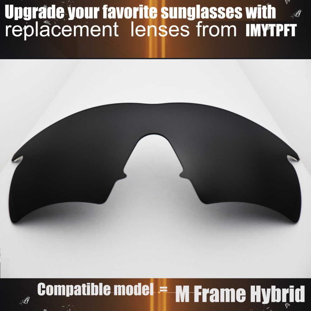 Imytpft Compatible/Replacement for Lenses Oakley M Frame Hybrid  Black Polarized