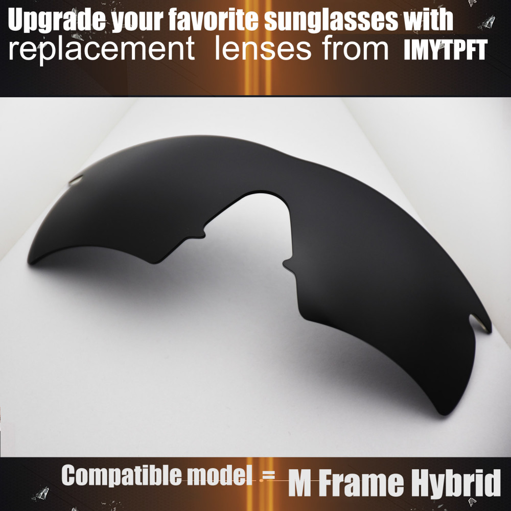 Imytpft Compatible/Replacement for Lenses Oakley M Frame Hybrid  Black Polarized