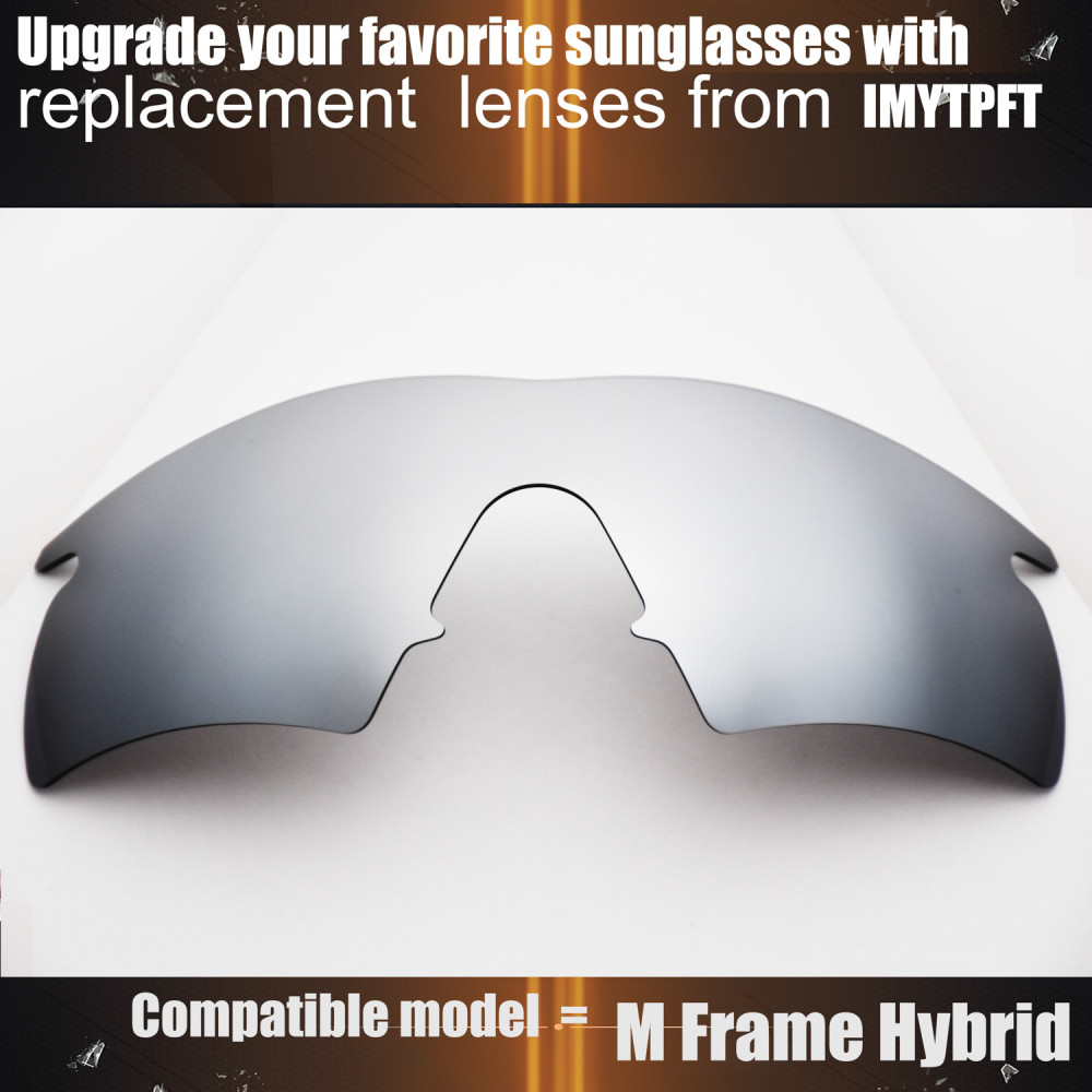 Imytpft Compatible/Replacement for Lenses Oakley M Frame Hybrid  Titanium Mirror Polarized