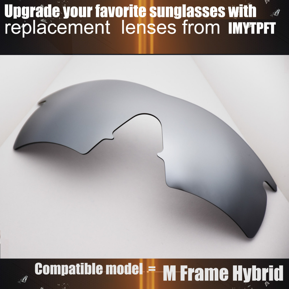 Imytpft Compatible/Replacement for Lenses Oakley M Frame Hybrid  Titanium Mirror Polarized