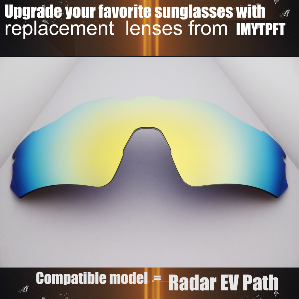 Imytpft Compatible/Replacement for Lenses Oakley Radar EV Path  24K Gold Polarized