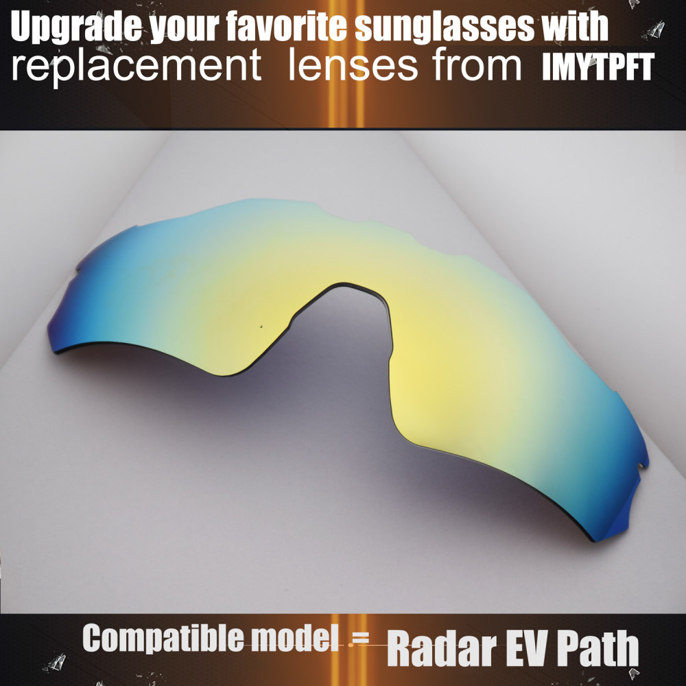 Imytpft Compatible/Replacement for Lenses Oakley Radar EV Path  24K Gold Polarized