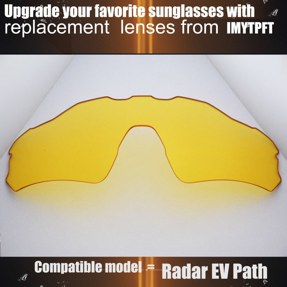 Imytpft Compatible/Replacement for Lenses Oakley Radar EV Path Transparent Yellow Polarized