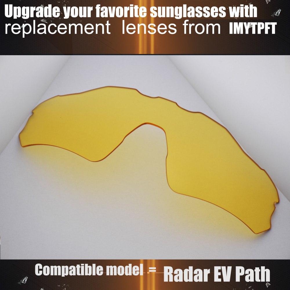 Imytpft Compatible/Replacement for Lenses Oakley Radar EV Path Transparent Yellow Polarized