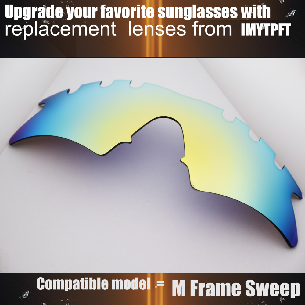 Imytpft Compatible/Replacement For Lenses Oakley M Frame Sweep Vented  24K Gold Polarized