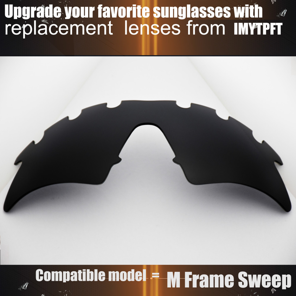 Imytpft Compatible/Replacement For Lenses Oakley M Frame Sweep Vented  Black Polarized