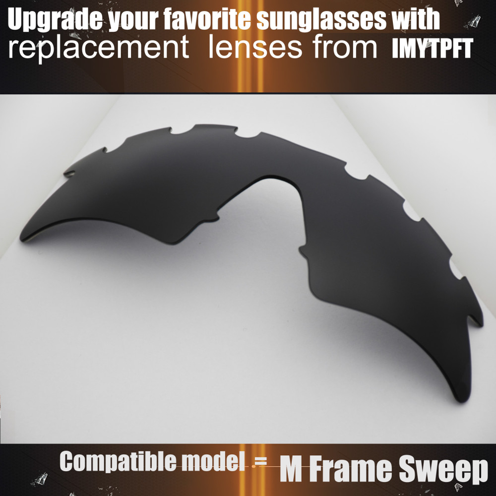 Imytpft Compatible/Replacement For Lenses Oakley M Frame Sweep Vented  Black Polarized