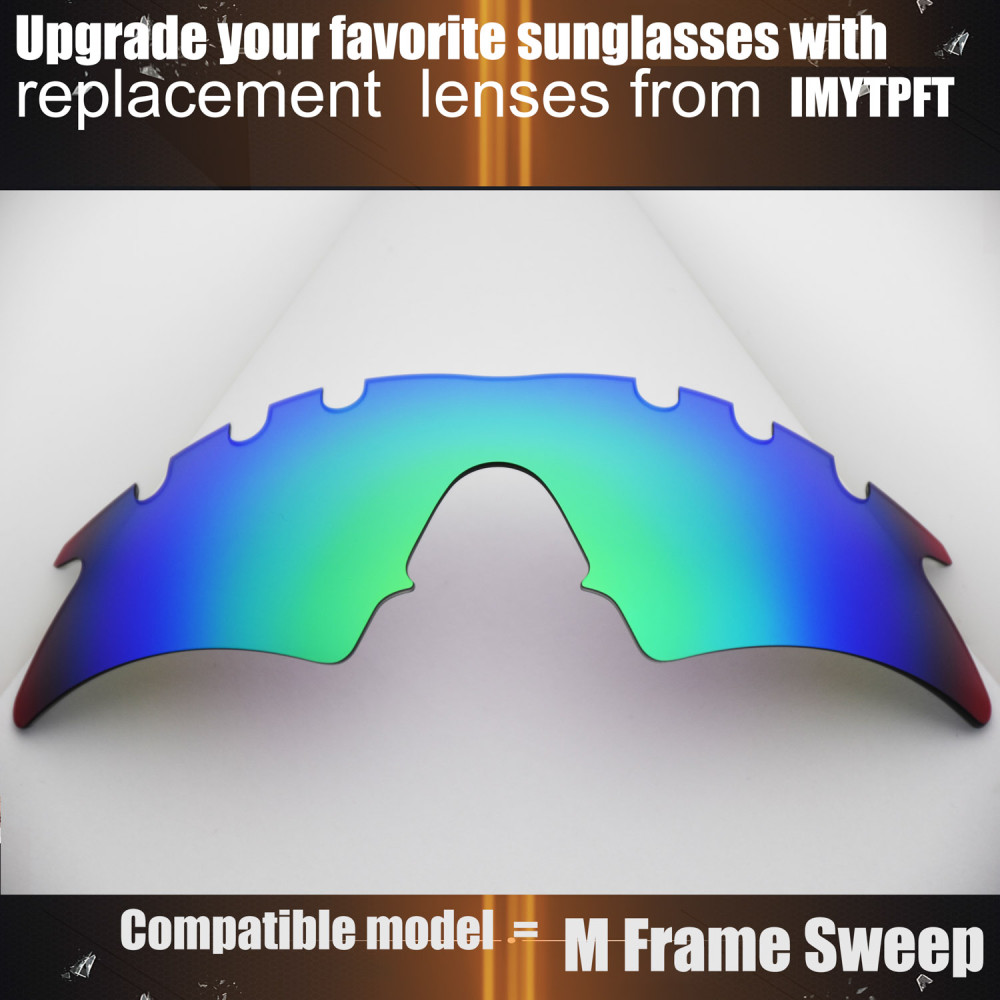 Imytpft Compatible/Replacement For Lenses Oakley M Frame Sweep Vented  Green Polarized