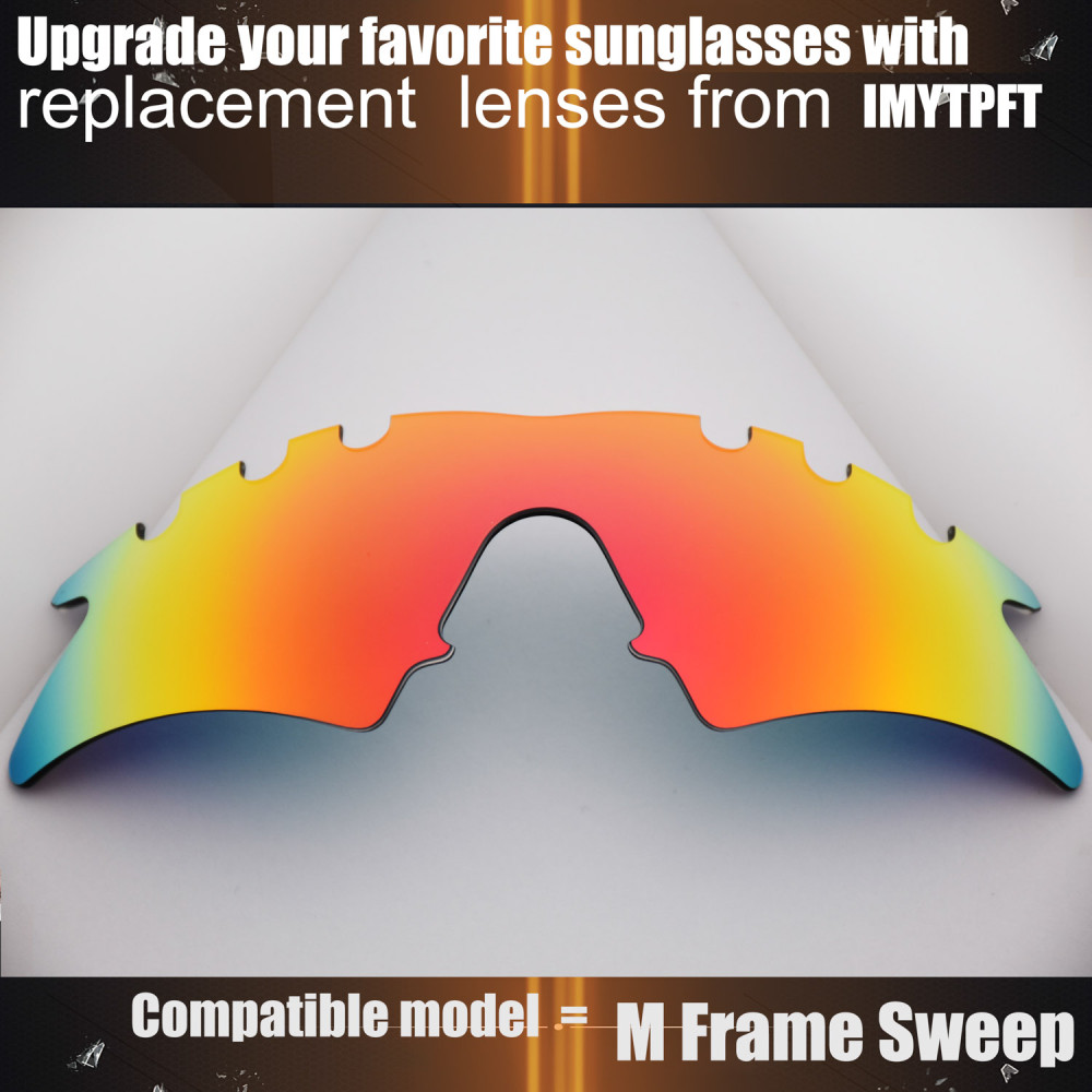Imytpft Compatible/Replacement For Lenses Oakley M Frame Sweep Vented  Red Polarized