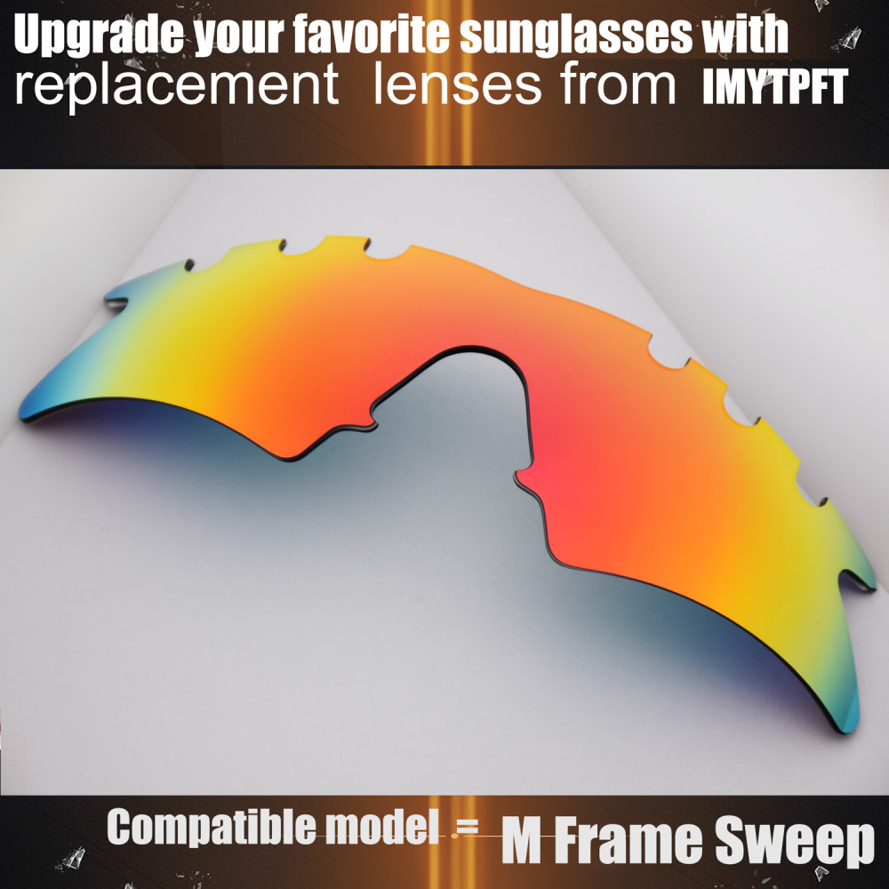 Imytpft Compatible/Replacement For Lenses Oakley M Frame Sweep Vented  Red Polarized