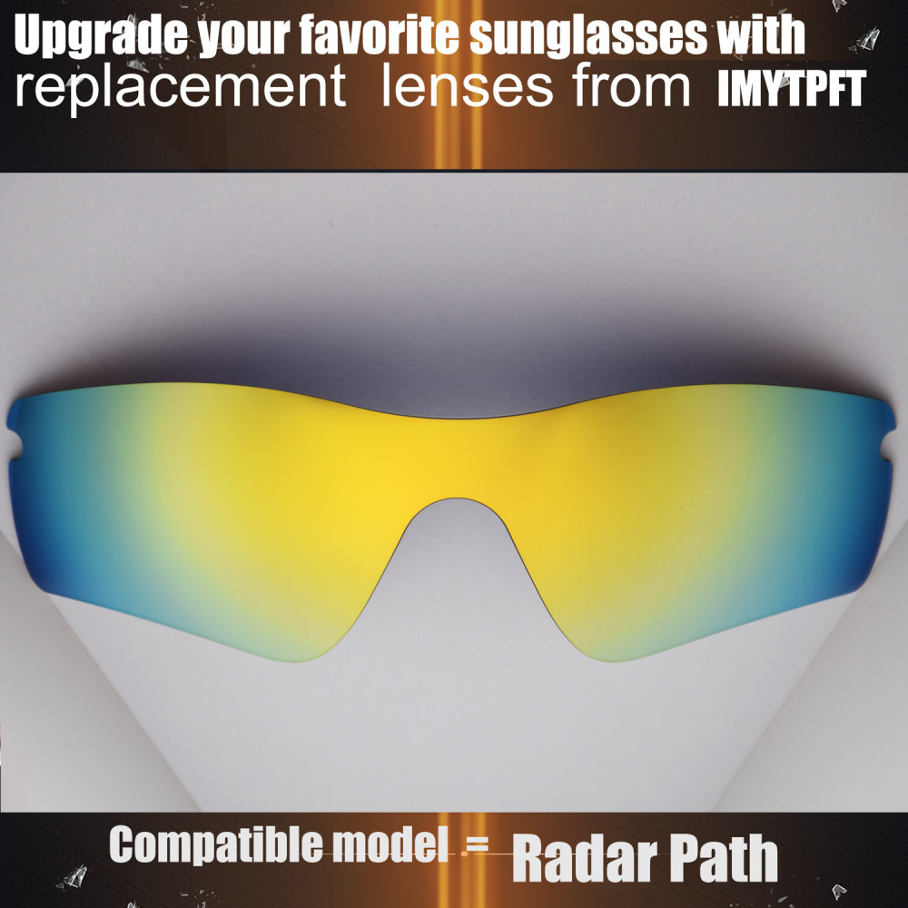 Imytpft Compatible/Replacement for Lenses Oakley Radar Path  24K Gold Polarized