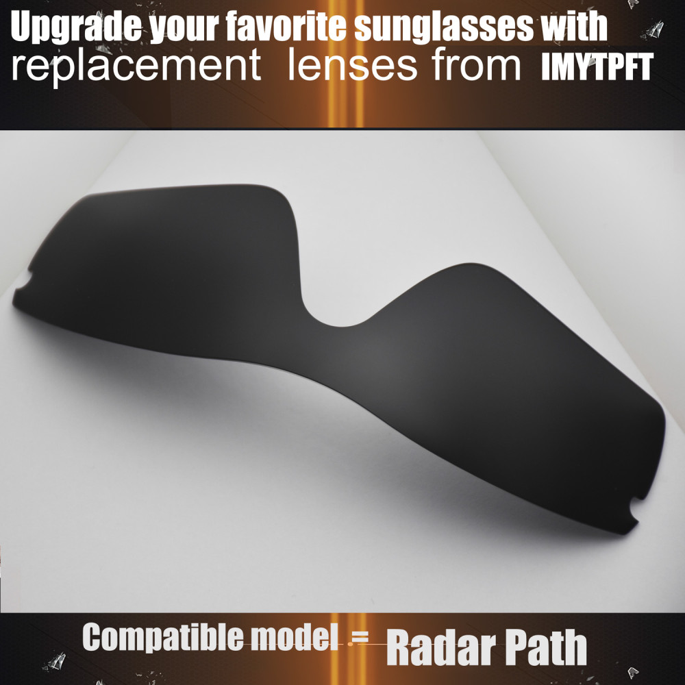 Imytpft Compatible/Replacement for Lenses Oakley Radar Path  Black Polarized