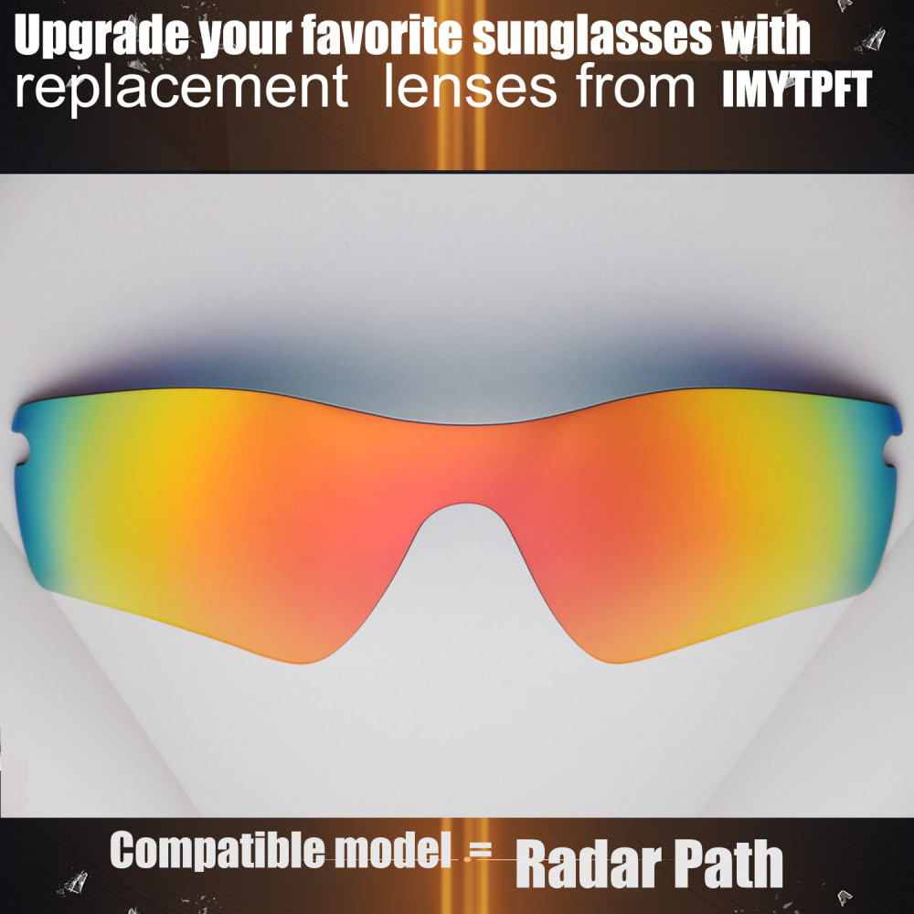 Imytpft Compatible/Replacement for Lenses Oakley Radar Path Red Polarized Imytpft Compatible/Replacement for Lenses Oakley Radar Path Red Polarized