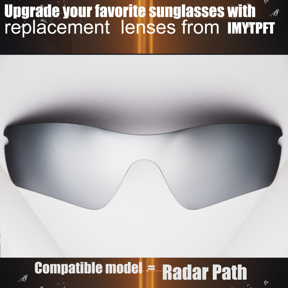 Imytpft Compatible/Replacement for Lenses Oakley Radar Path Titanium Mirror Polarized Imytpft Compatible/Replacement for Lenses Oakley Radar Path Titanium Mirror Polarized
