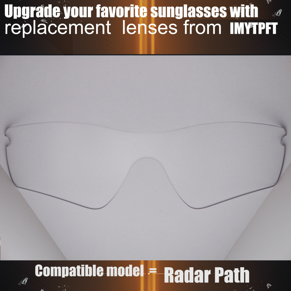 Imytpft Compatible/Replacement for Lenses Oakley Radar Path  Transparent Polarized