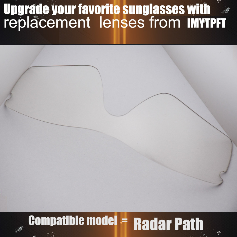 Imytpft Compatible/Replacement for Lenses Oakley Radar Path  Transparent Polarized