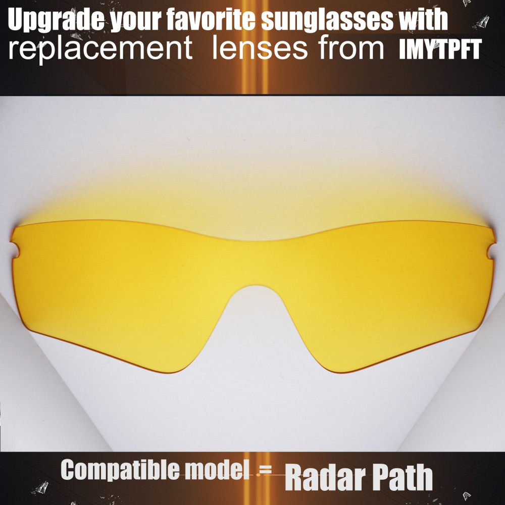 Imytpft Compatible/Replacement for Lenses Oakley Radar Path Transparent Yellow Polarized