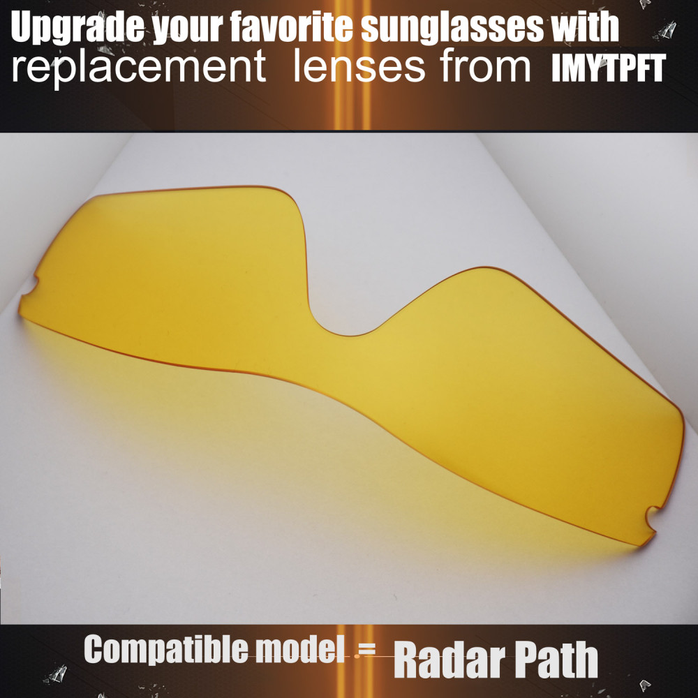 Imytpft Compatible/Replacement for Lenses Oakley Radar Path Transparent Yellow Polarized