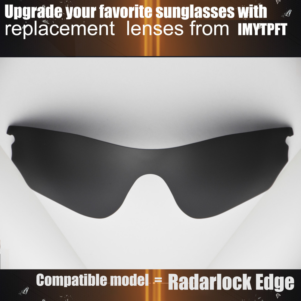 Imytpft Compatible/Replacement For Lenses Oakley Radarlock Edge Black Polarized Imytpft Compatible/Replacement For Lenses Oakley Radarlock Edge Black Polarized