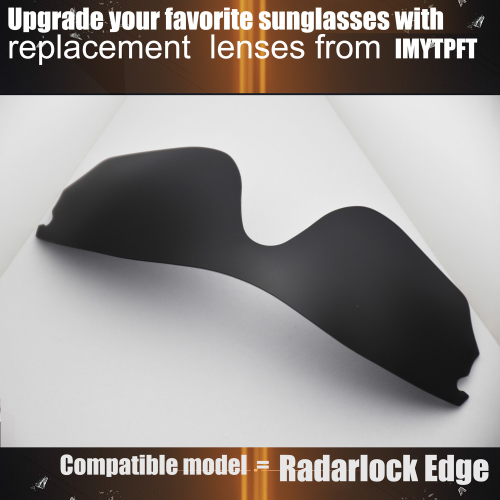 Imytpft Compatible/Replacement For Lenses Oakley Radarlock Edge Black Polarized Imytpft Compatible/Replacement For Lenses Oakley Radarlock Edge Black Polarized