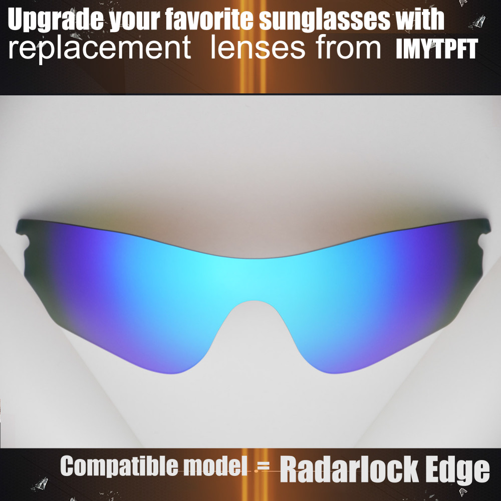 Imytpft Compatible/Replacement For Lenses Oakley Radarlock Edge  Blue Polarized