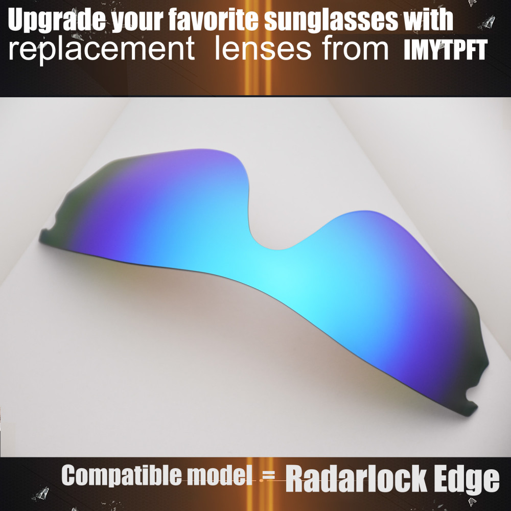 Imytpft Compatible/Replacement For Lenses Oakley Radarlock Edge  Blue Polarized