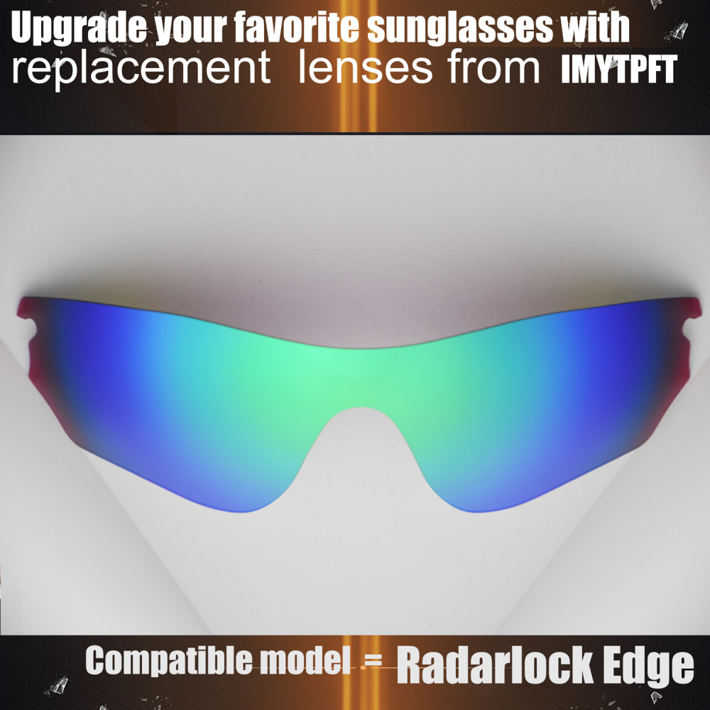Imytpft Compatible/Replacement For Lenses Oakley Radarlock Edge  Green Polarized
