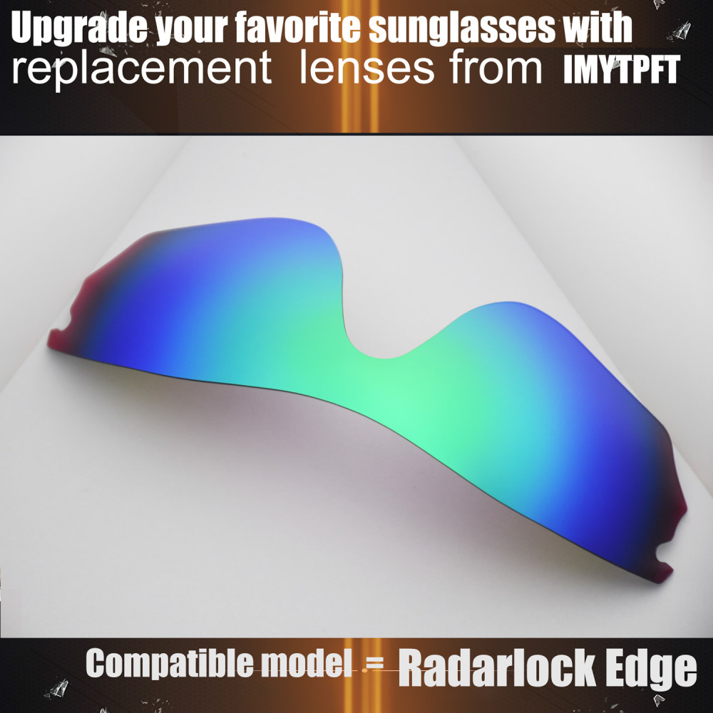 Imytpft Compatible/Replacement For Lenses Oakley Radarlock Edge  Green Polarized