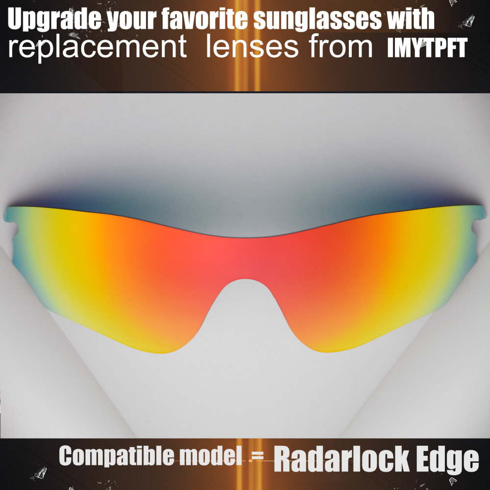 Imytpft Compatible/Replacement For Lenses Oakley Radarlock Edge  Red Polarized